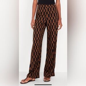 Old Navy High Waisted Playa Wide Leg Checkered Pants